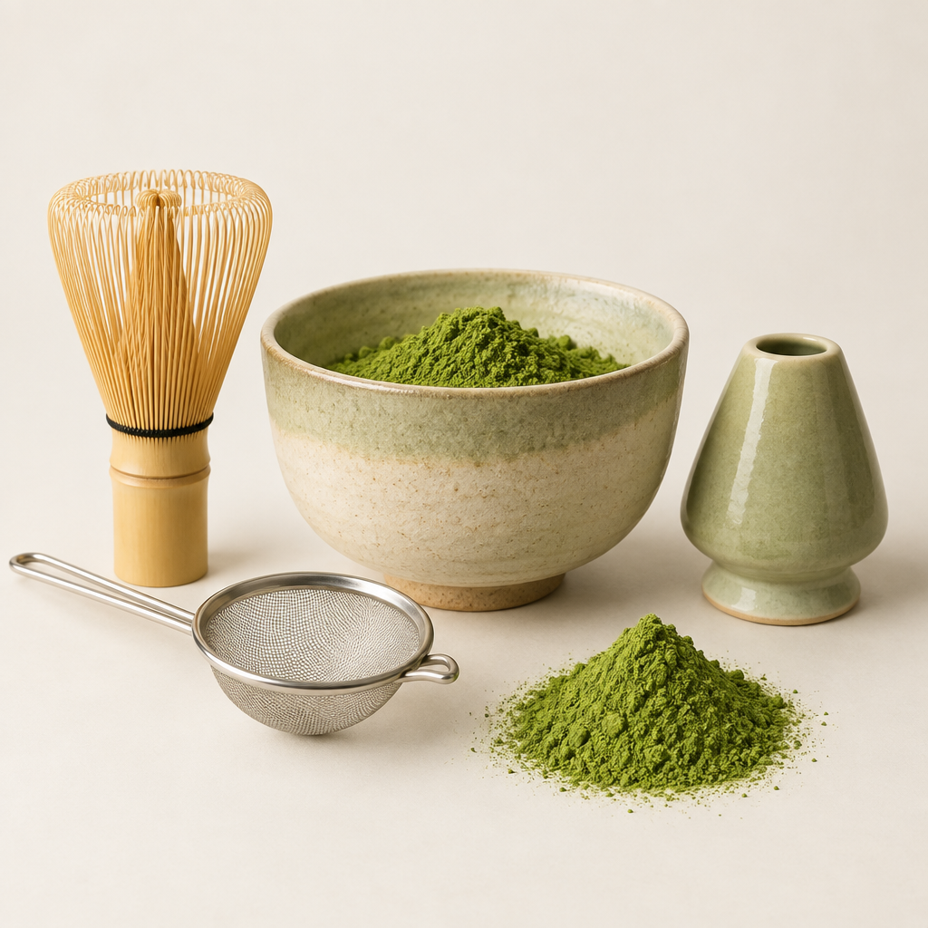 AI-generated MBM Matcha Kit product image