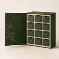 Generated 12-day green advent calendar box